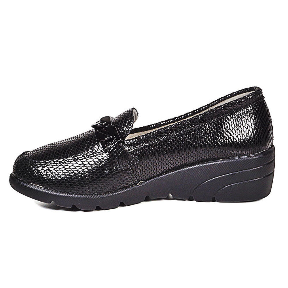 Mocasín Cuero Hadassa Negro image number 4.0