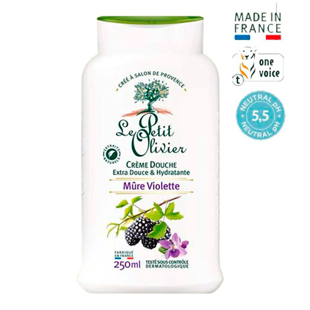 Crema De Ducha Le Petit Olivier Extra Suave Mora Violeta 250 Ml image number 0.0