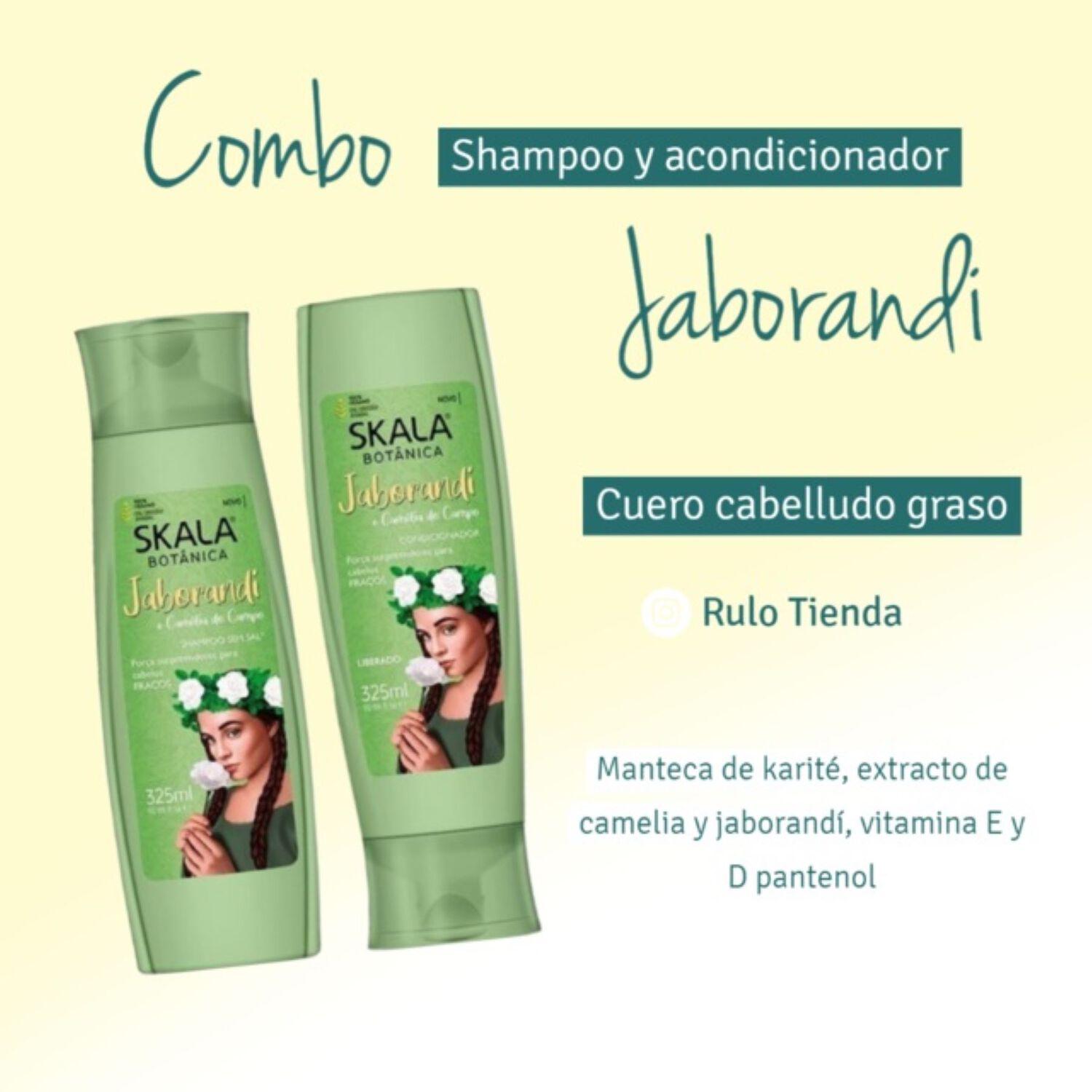 Kit Shampoo Y Acond Jaborandi Skala Bot&aacute;nica 650ml image number 4.0