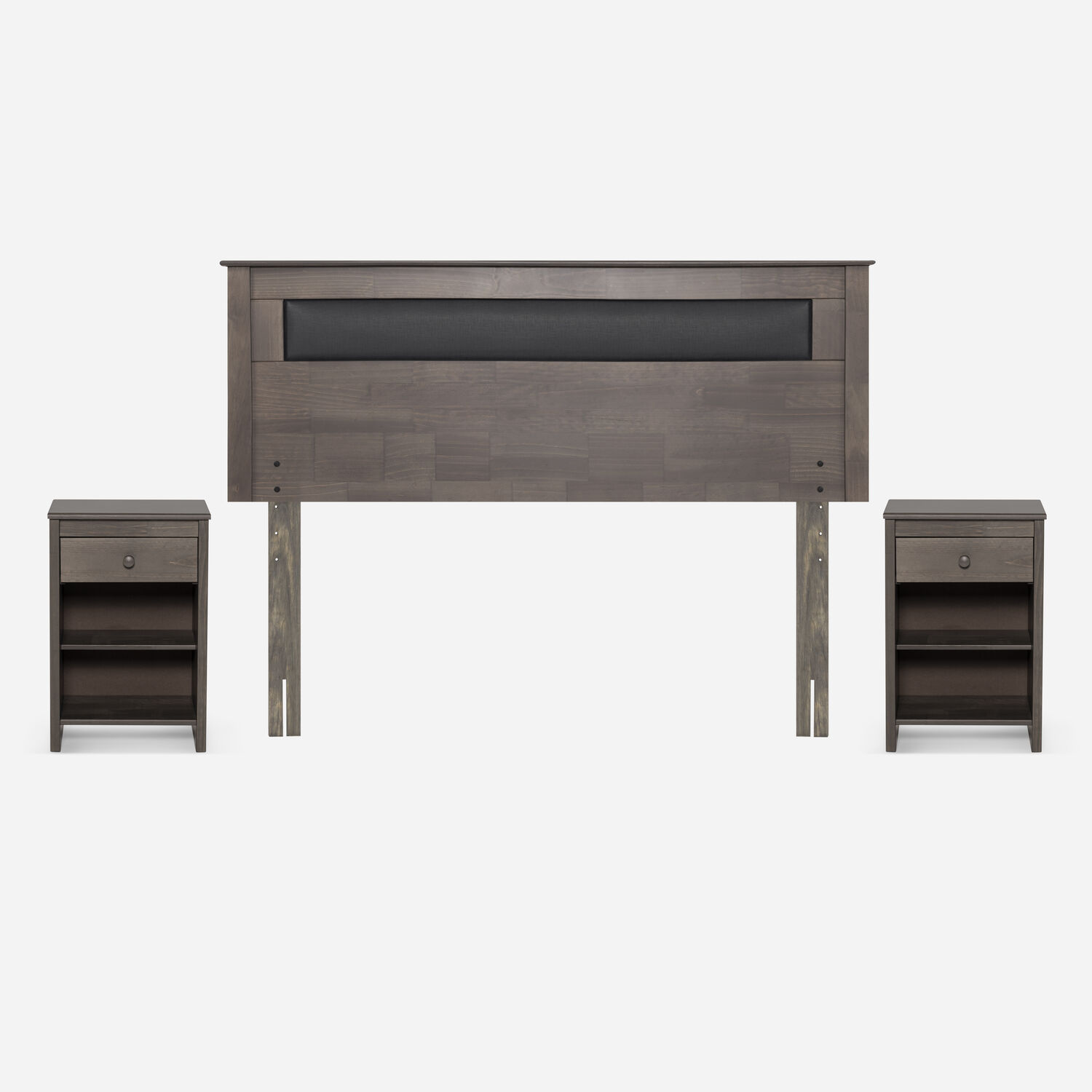 Cama Europea Rosen New Style 4 Plus / 2 Plazas / Base Normal  + Set Maderas Ferrara Gris image number 2.0