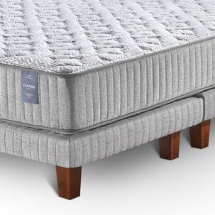 Cama Europea Cannon Home Hybrid Visco / 2 Plazas / Base Dividida