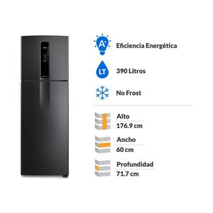 Refrigerador Top Freezer Fensa IF43B / No Frost / 390 Litros / A+