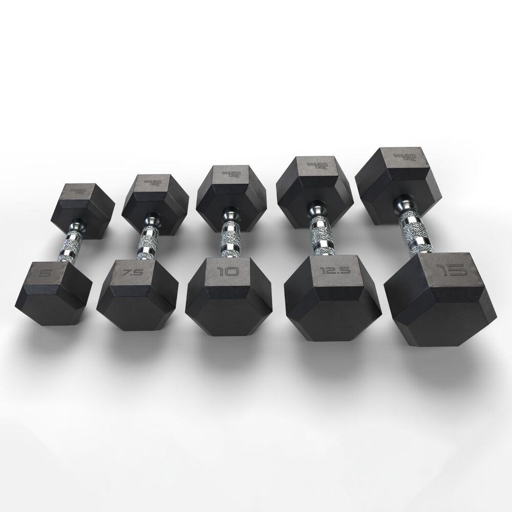 Mancuerna Hexagonal Recubierta En Caucho 10 Kg image number 6.0