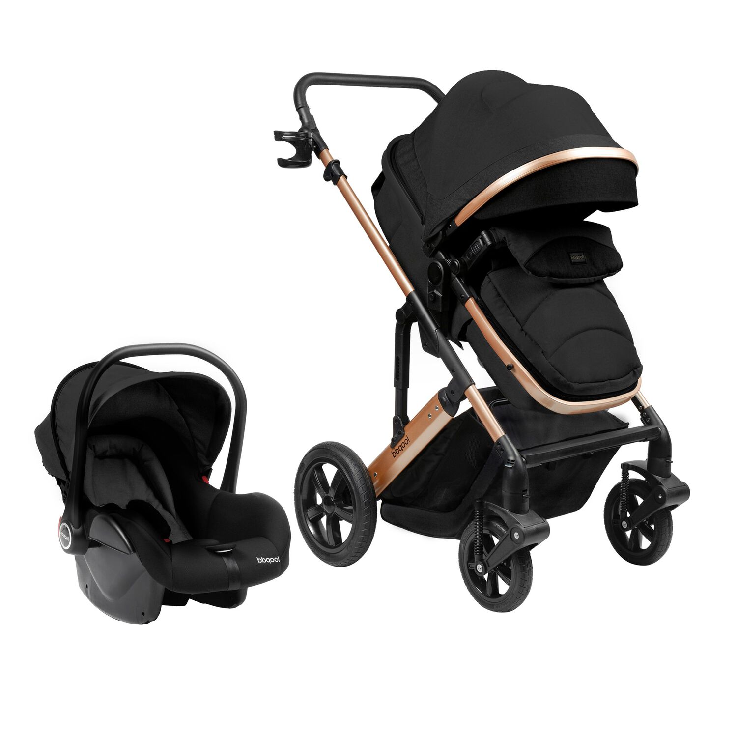 Coche Travel System Zion Negro image number 1.0
