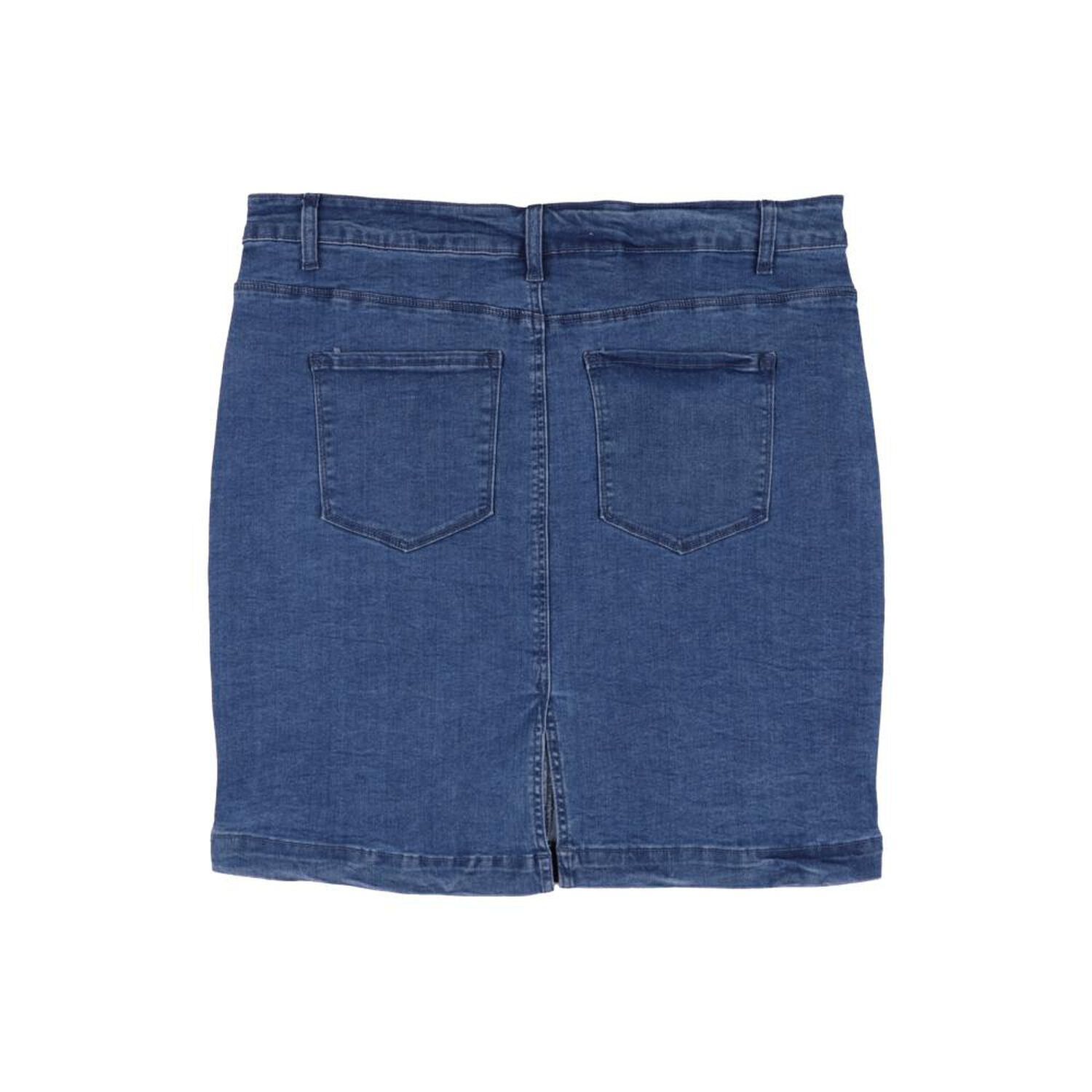 Falda Corta Denim Tiro Medio Regular Mujer Geeps image number 1.0