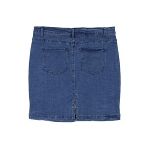 Falda Corta Denim Tiro Medio Regular Mujer Geeps