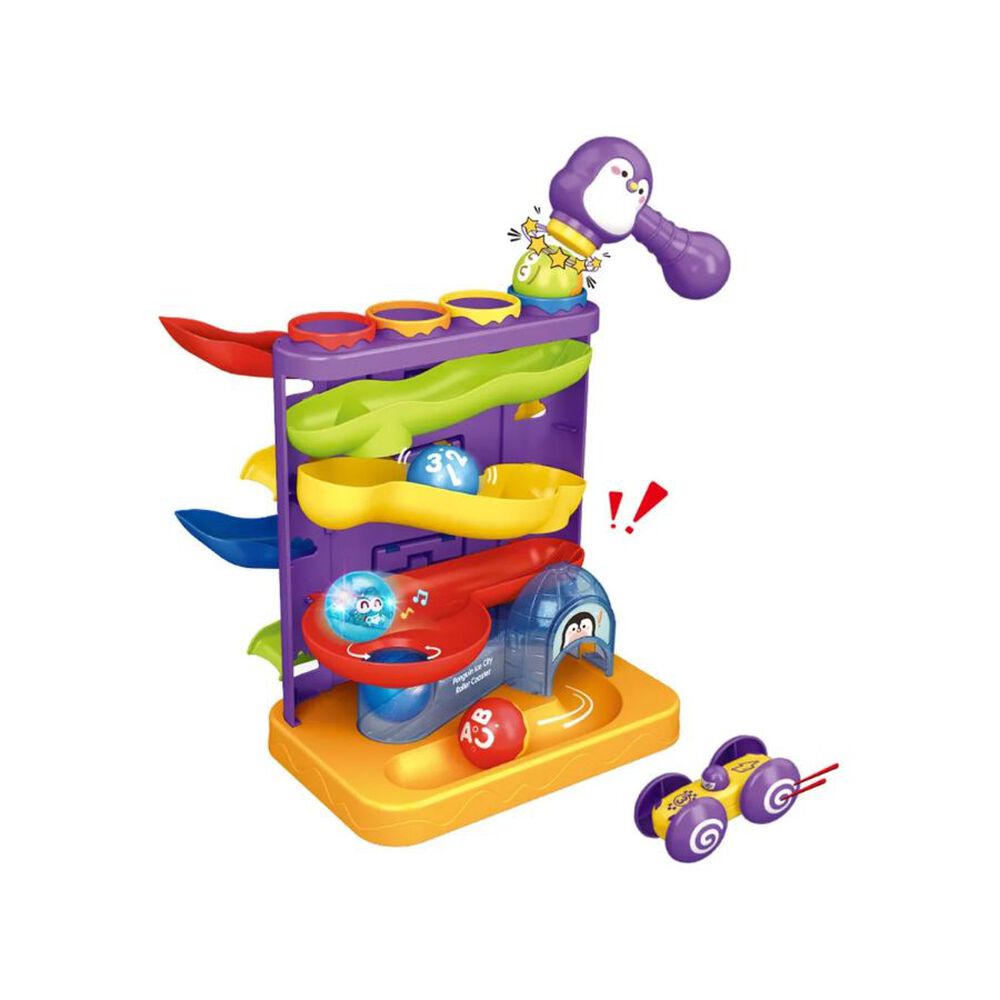 Juguete Tobogan Ping&uuml;ino De Pelotas Y Carro 2 En 1 image number 5.0
