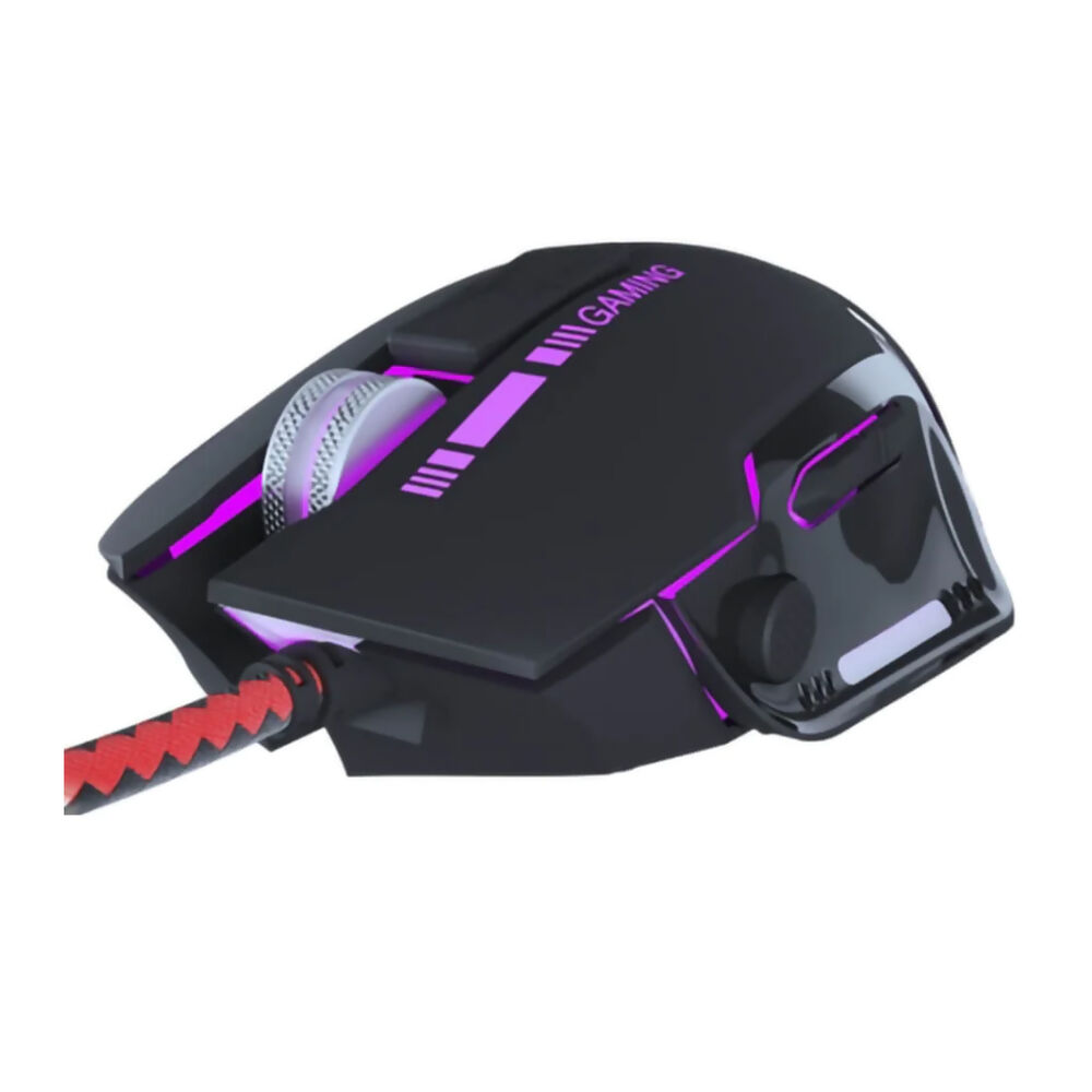 Mouse Gamer Combative 8 Botones 7200dpi Rgb Negro image number 1.0