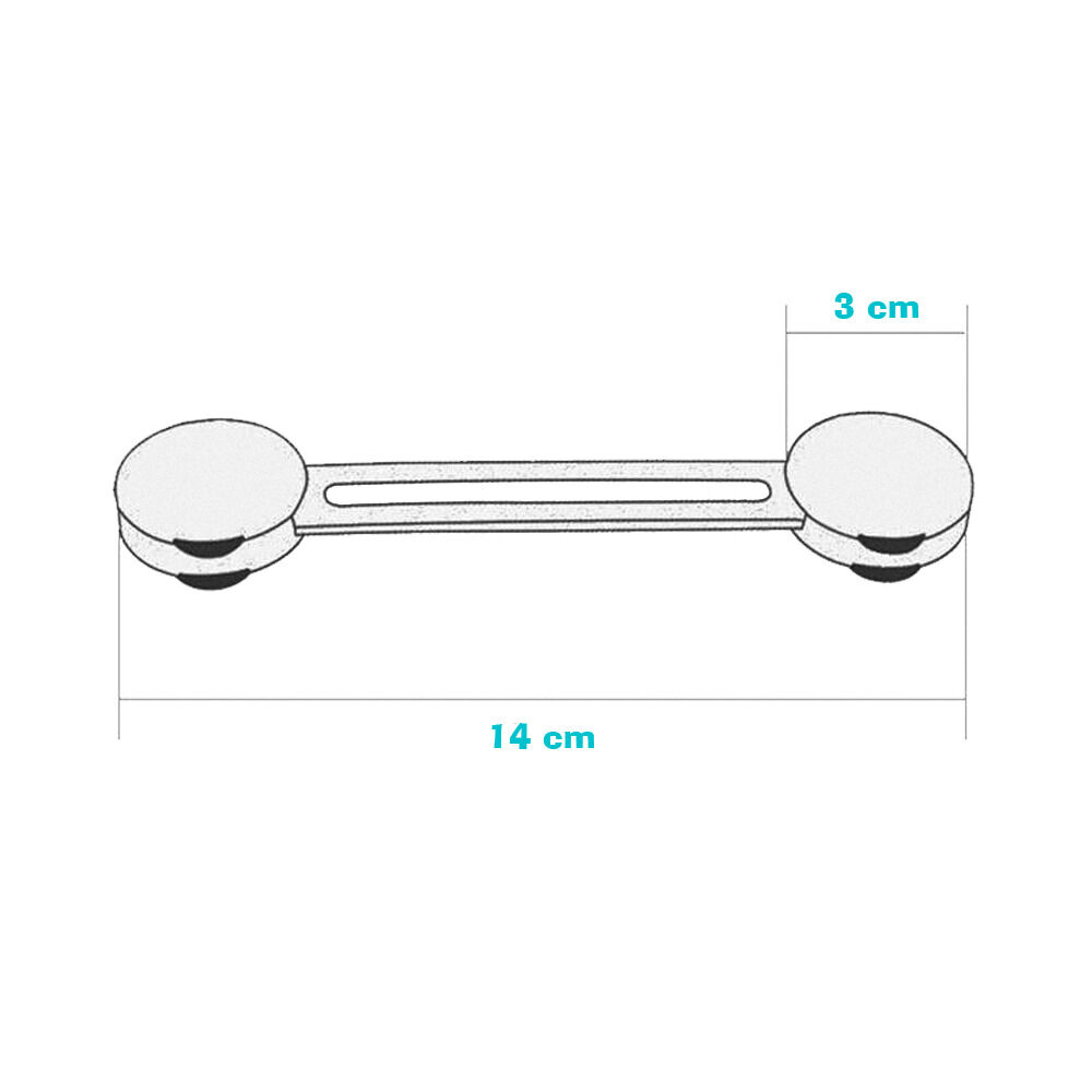 Cerradura Seguridad Para Cajones Trabas Tope Gabinete Bebe image number 2.0