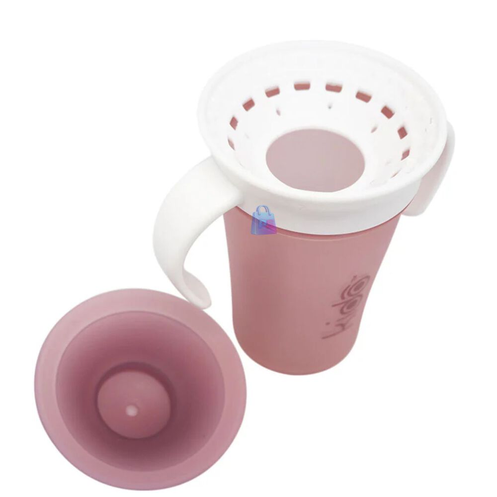 Vaso 360 Antiderrame Kido 280ml Con Asas Beb&eacute; Colores - Ps image number 2.0