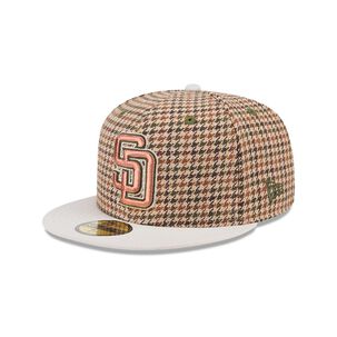 Gorra 59fifty San Diego Padres Mlb Houndstooh Open Brown