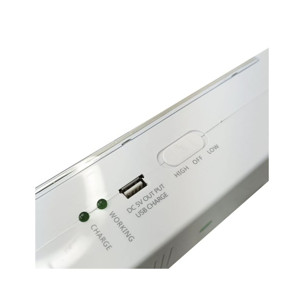 Lampara De Emergencia Recargable 160 Led 24hrs Con Powerbank image number 7.0