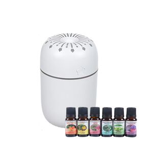Pack Humidificador De Estrellas + 6 Esencias Aromaticas