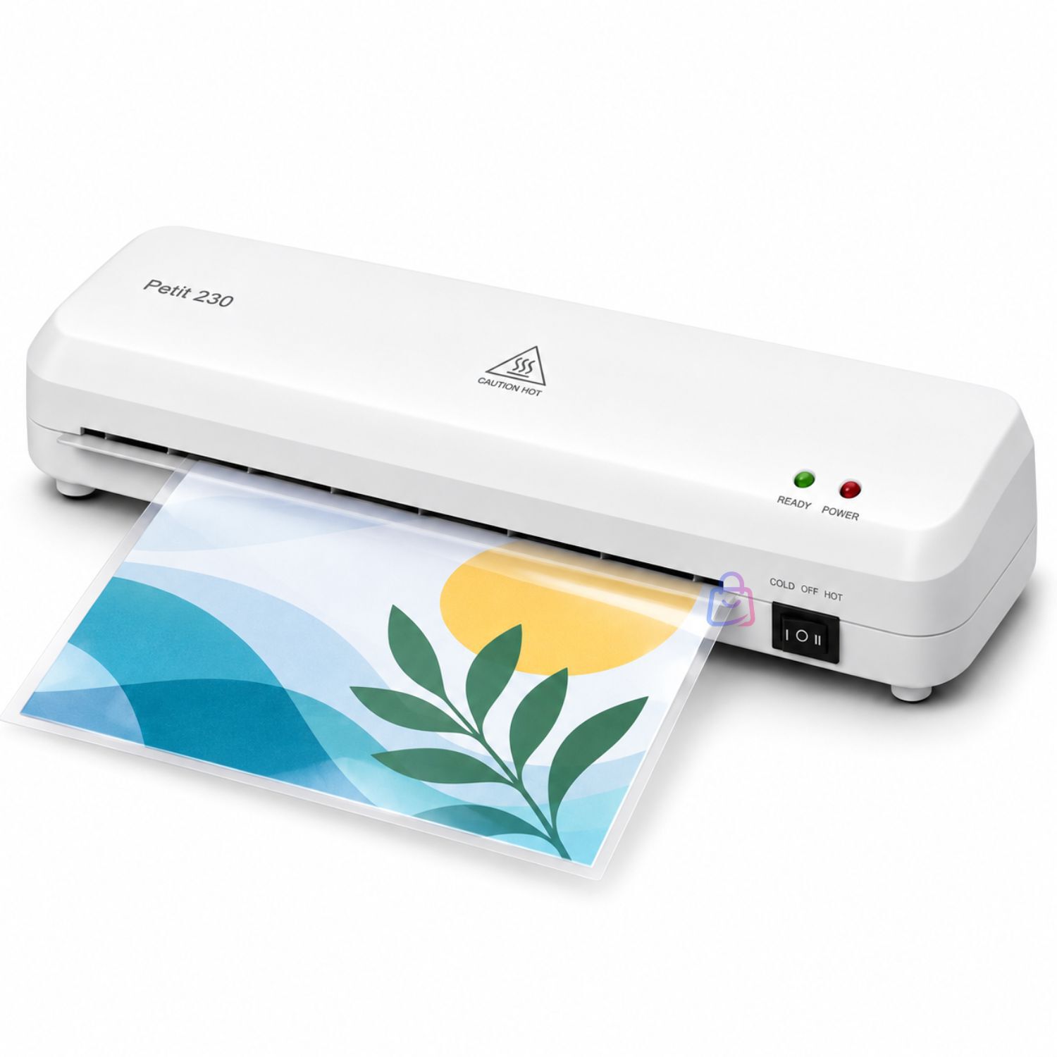 Laminadora Plastificadora A4 Doble Rodillo Blanca - Ps image number 1.0