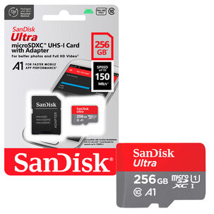 Tarjeta De Memoria Microsd Sandisk 256gb + Adaptador 150mb/s
