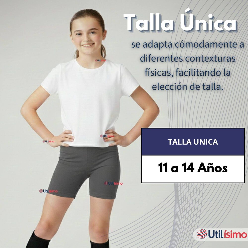 Pack 3 Calzas Cortas Escolar Pata Deportivas Ni&ntilde;a Juvenil Color G image number 4.0