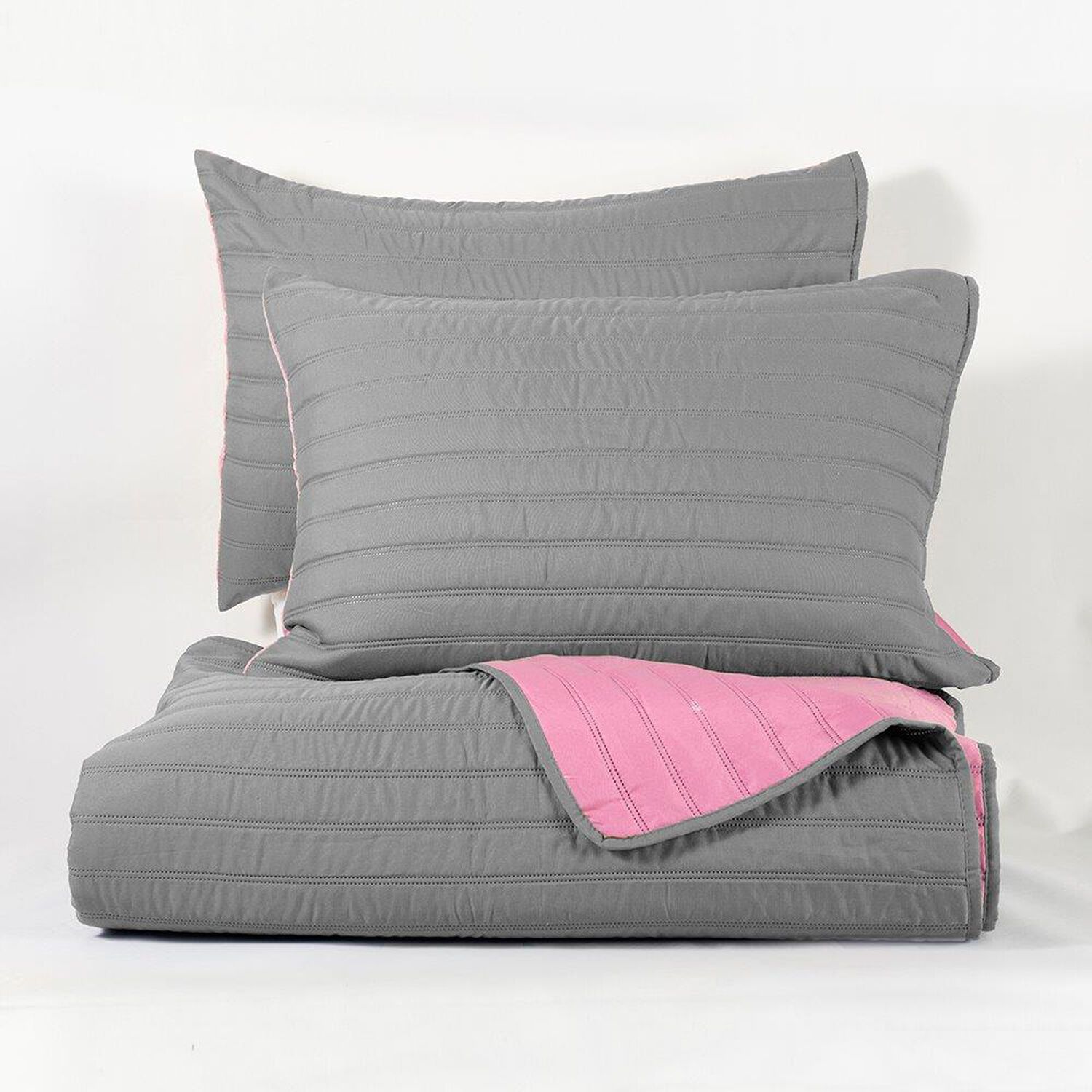 Quilt Toledo Mf King Verde -rosado image number 4.0