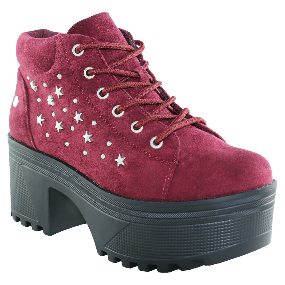 Botin Estrella Alto Rojo Danicolle image number 0.0