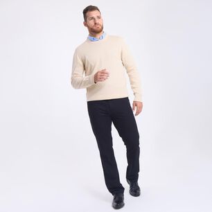 Sweater Liso Manga Larga Cuello Redondo Hombre Herald