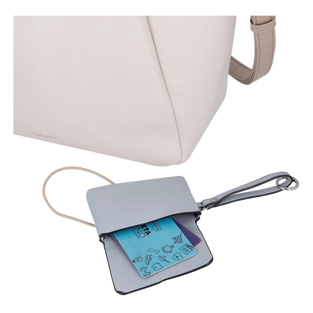 Cartera De Hombro Secret Zamora St6 L Beige image number 6.0