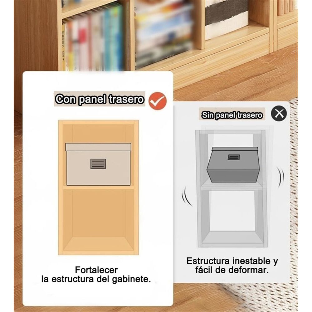 Estantería Infantil Organizador 3 Niveles Color Marrón Claro image number 5.0