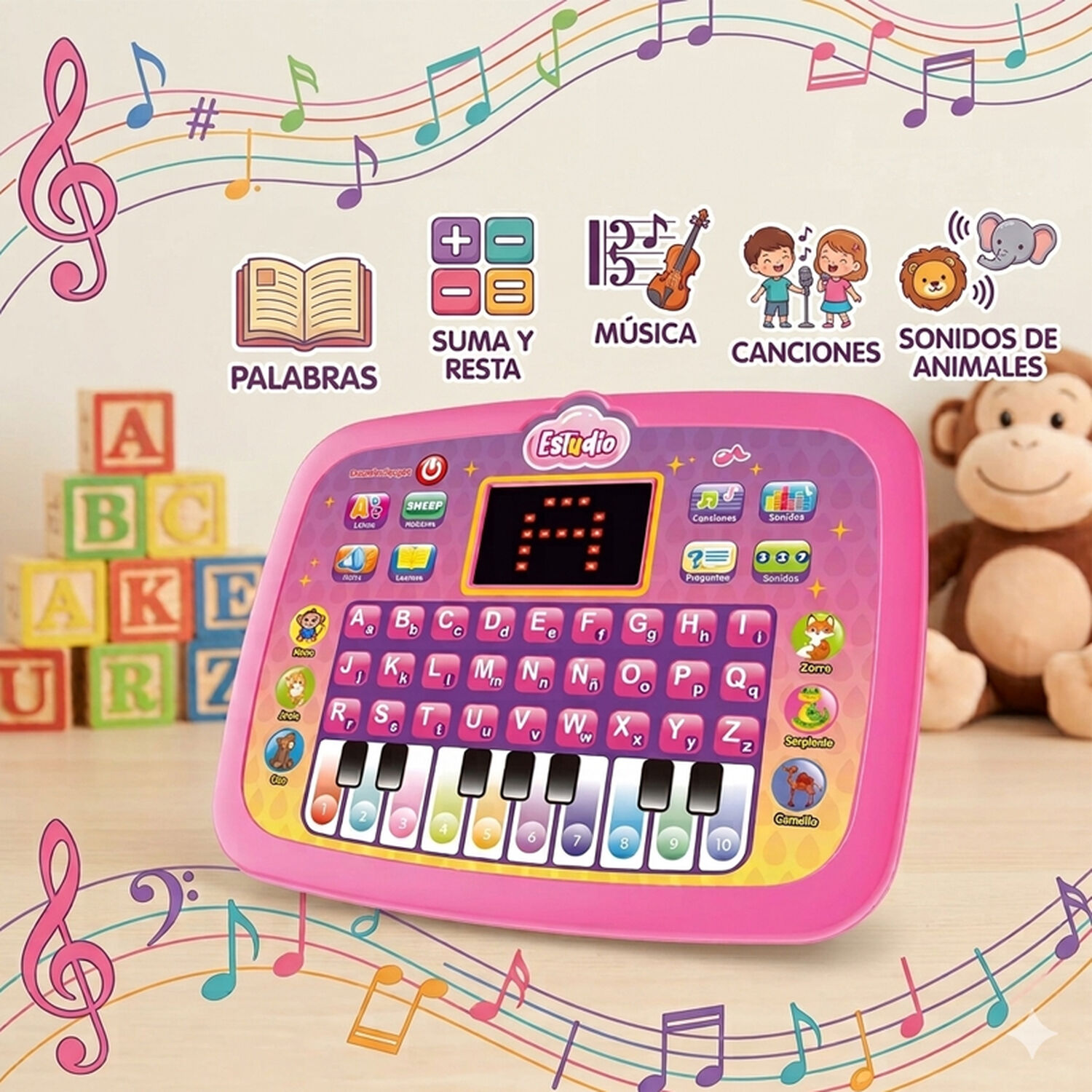 Tablet Educativa Infantil Didactica Juguete Bilingue Musical image number 3.0