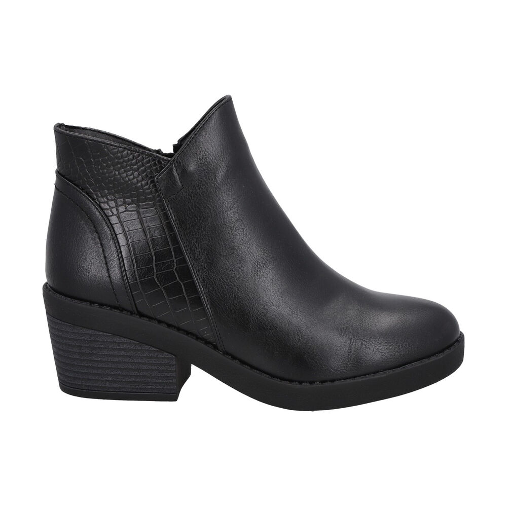 Botin Mujer Negro Zara Police image number 0.0
