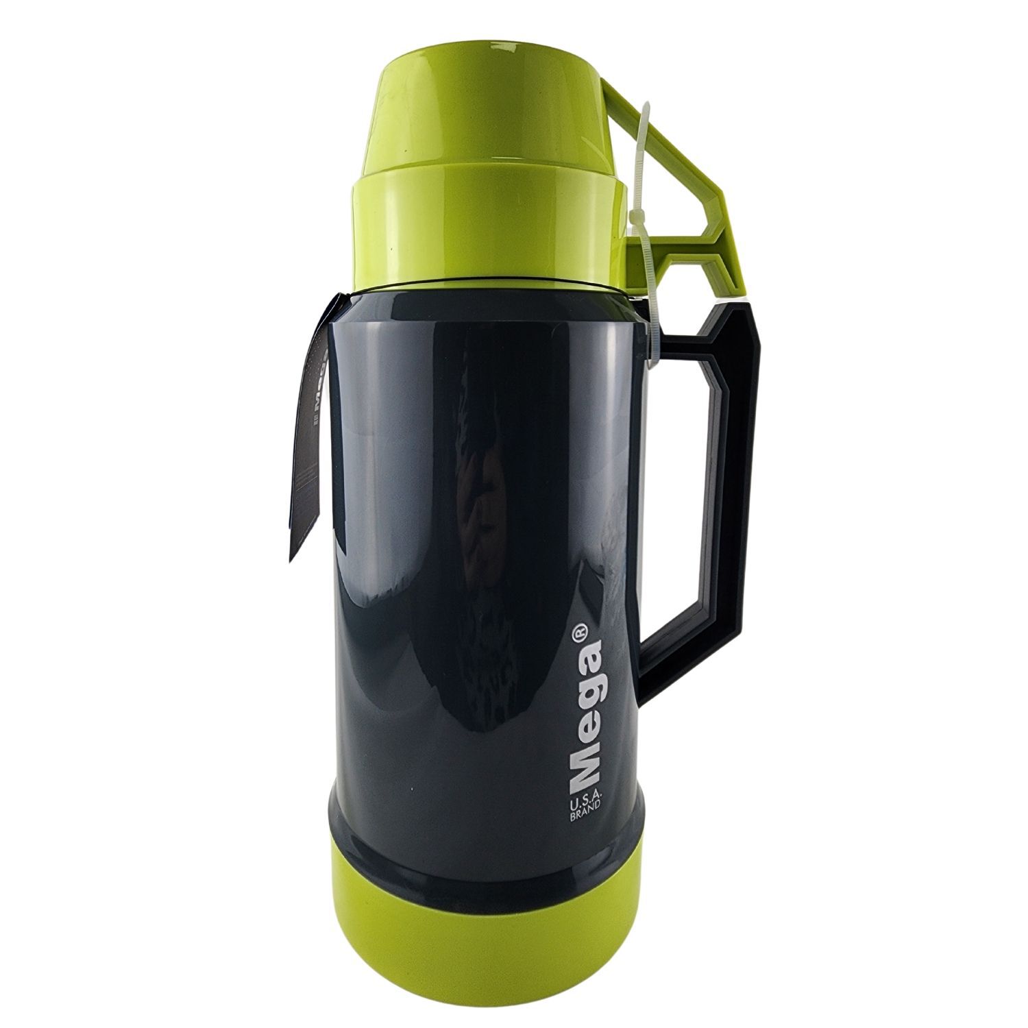 Termo Mega 1.9l New Megatemp Bebidas Calientes Frias Con Tazas Verde image number 0.0