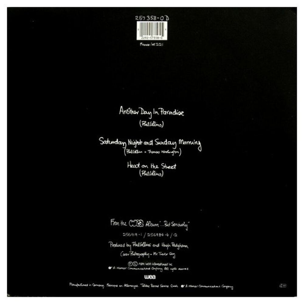 Phil Collins - Another Day In Paradise | 12" Maxi Single Usado image number 1.0