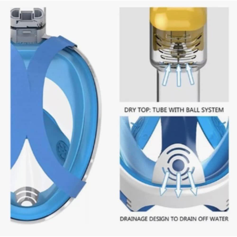 Mascara De Snorkel Buceo Fullface Completa image number 4.0