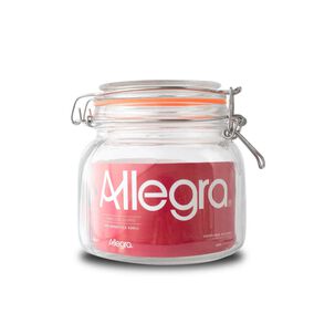Frasco Vidrio Tapa Hermetica 800ml Allegra Recipiente