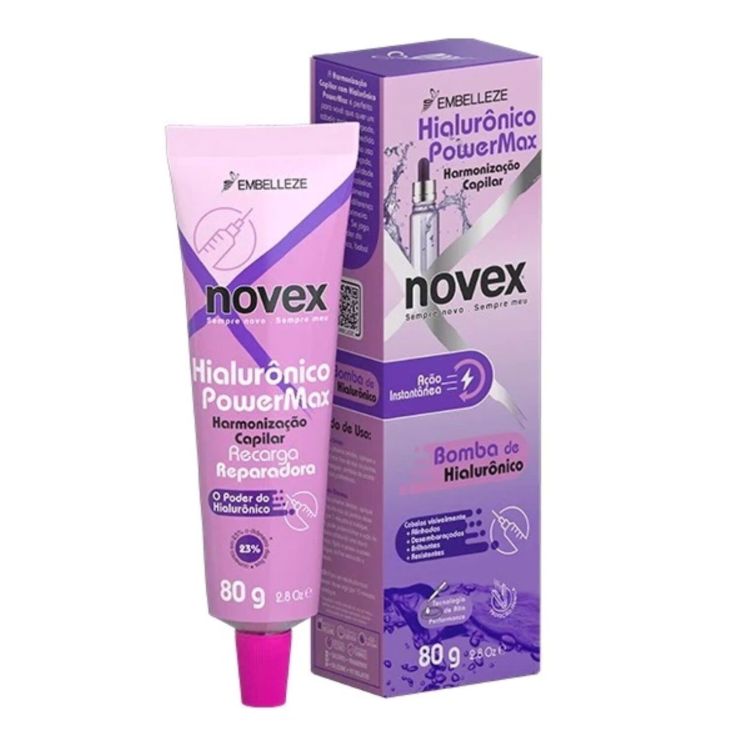 Novex Recarga Hialur&oacute;nico Powermax 80g image number 0.0