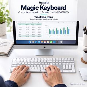 Apple Magic Keyboard Num&eacute;rico Espa&ntilde;ol Con &Ntilde; Mq052le/a