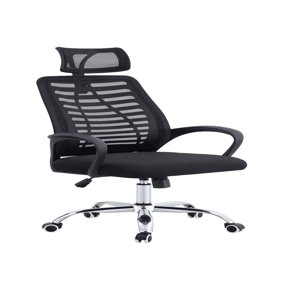 Silla De Oficina Ejecutiva Madrid Ergonomica Color Negro Bm-805 Arthome image number 0.0