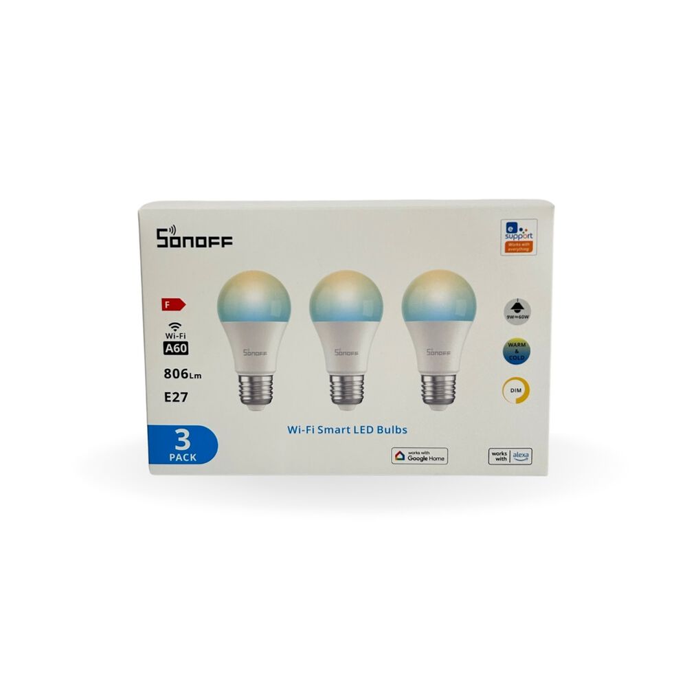Pack De 3 Ampolletas Wifi Led Sonoff B02-bl-a60 image number 2.0