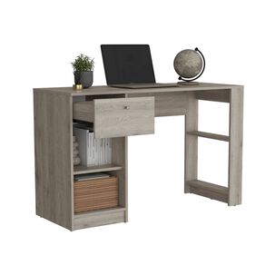 Escritorio Melamina 1 Cajon 75,6x120,2x47,3 Cm Gris