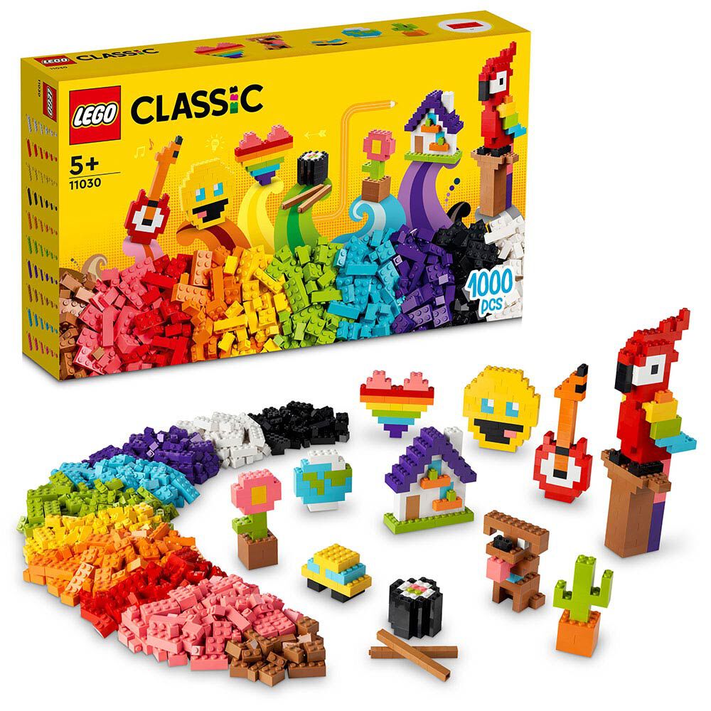 Lego Ladrillos A Montones 1000 Piezas - 11030 image number 0.0