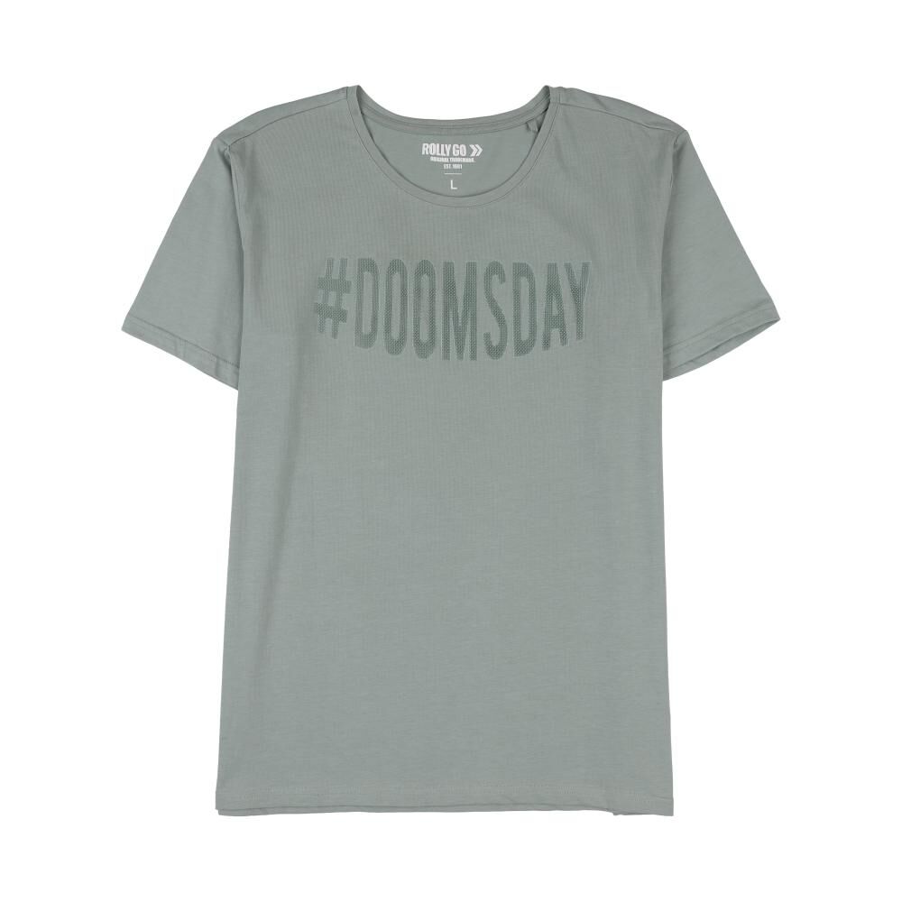 Polera Estampada Manga Corta Cuello Redondo Hombre Rolly Go image number 0.0