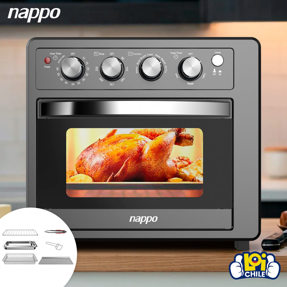 Horno Freidora De Aire Nappo 7 En 1 1700w 25l + Accesorios image number 4.0