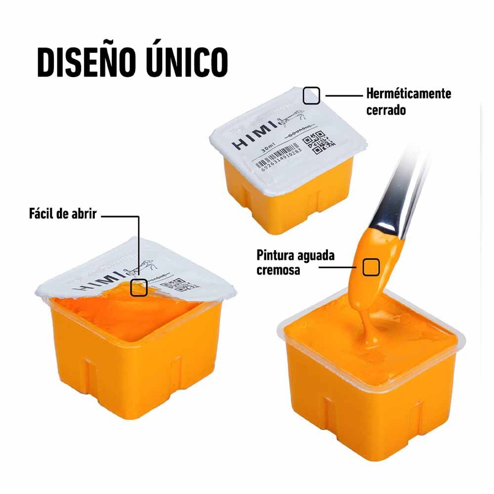 Set Miya Gouache 24 Colores / 30gr Sin Pinceles Rosado image number 4.0