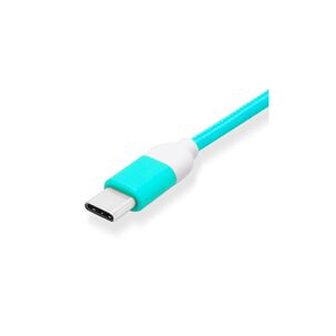 Cable De Datos Type-c Reforzado 1m Pantone Androidauto Green