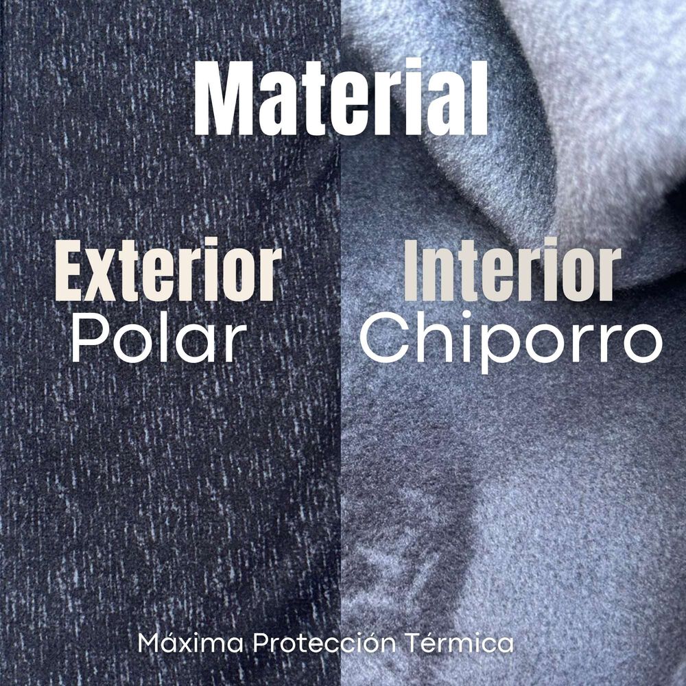 Pantal&oacute;n Polar Con Chiporro Palazzo Mujer Elasticada T&eacute;rmica Negro Jeans image number 7.0