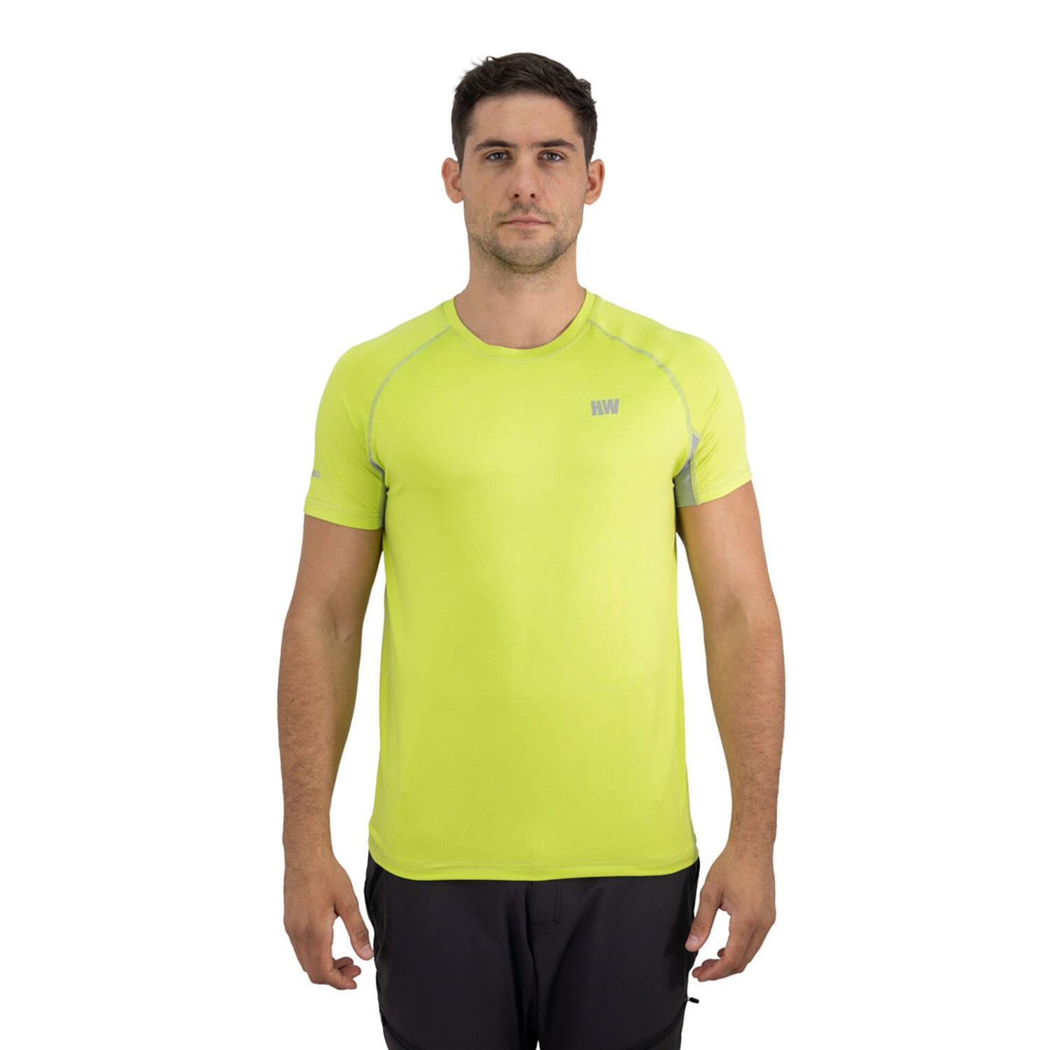 Polera Dry Fit Hw Spx Manga Corta Hombre Lime image number 0.0