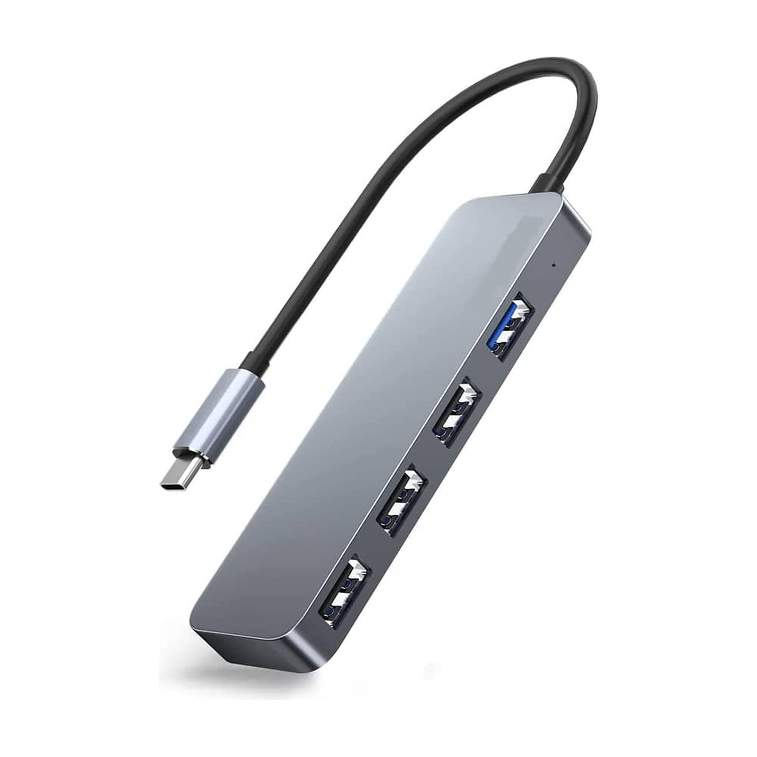 Hub Usb-c 3.0 High Speed 5 Gbps Aluminium Flat 4 Puertos Usb image number 2.0