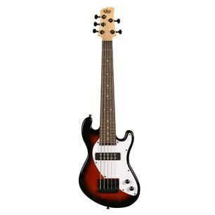 U-bass S&oacute;lido 5 Cuerdas Fretted Marron Burst Kala