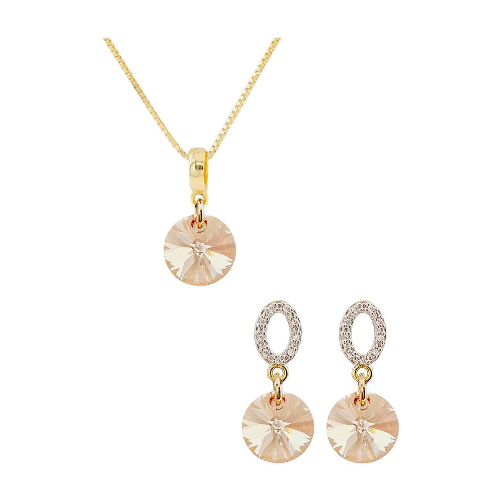 Conjunto Madrid Gold Cristales Genuinos Golden Shadow image number 0.0