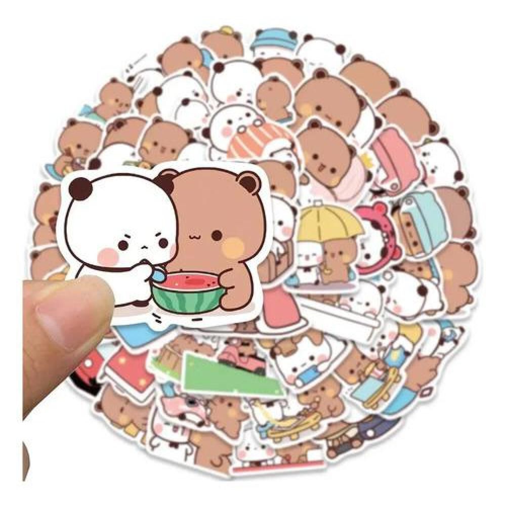Set Stickers Calcomonias Ositos Cute Bubu Y Dudu image number 2.0