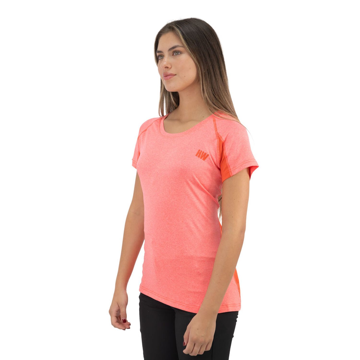 Polera Dry Fit Hw Spx Manga Corta Mujer Coral image number 2.0