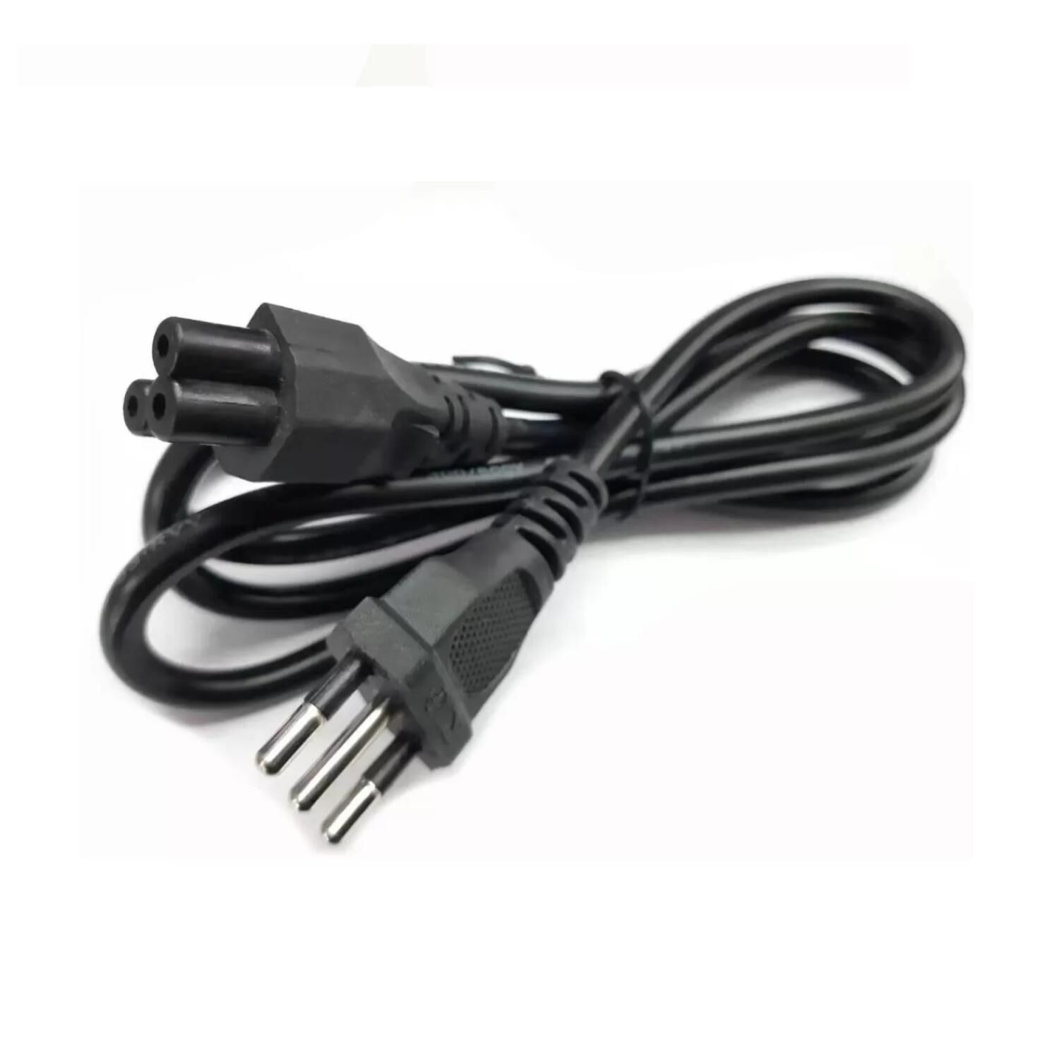 Cable De Poder Tipo Trebol 1.8 Mts Negro image number 1.0