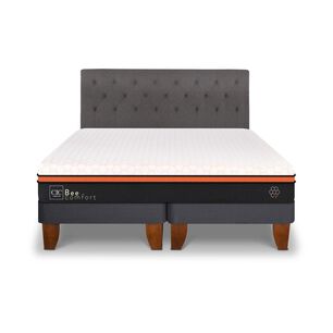 Cama Europea Cic Bee Comfort / King / Base Dividida + Respaldo